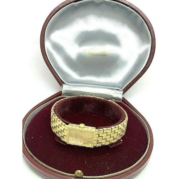 Vacheron Constantin Women's Watch 18k Gold Vintage Swiss Hand Wind Tank - Picture 3 of 12